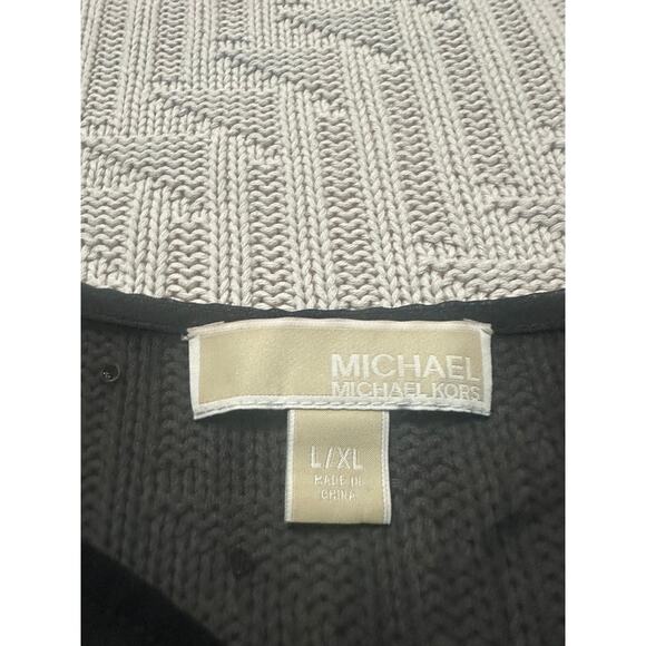 Michael Michael Kors sheer black embellished poncho size L/XL - Picture 3 of 6